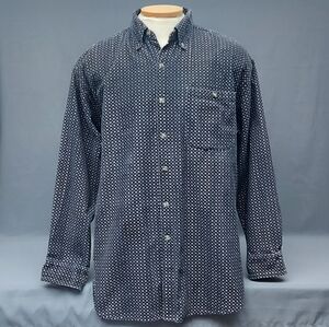 Vintage County Seat Shirt Men's Size XL Corduroy Long-Sleeve Button-Down Shirt